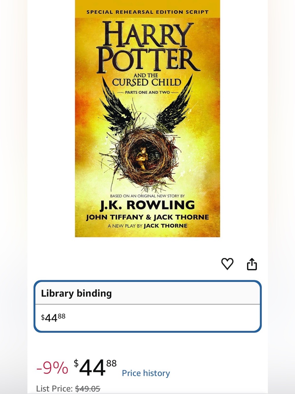 Harry Potter and the Cursed Child - Parts 1 & 2 Special Rehearsal Edition Script